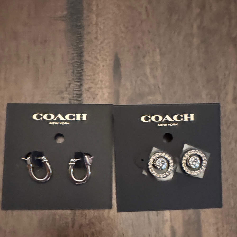 Coach earrings NWT